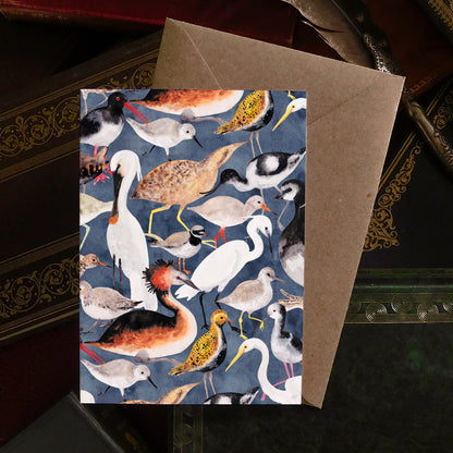 Aestes Wetland Birds Greetings Card