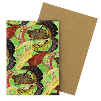 Amphibia Print Greetings Card