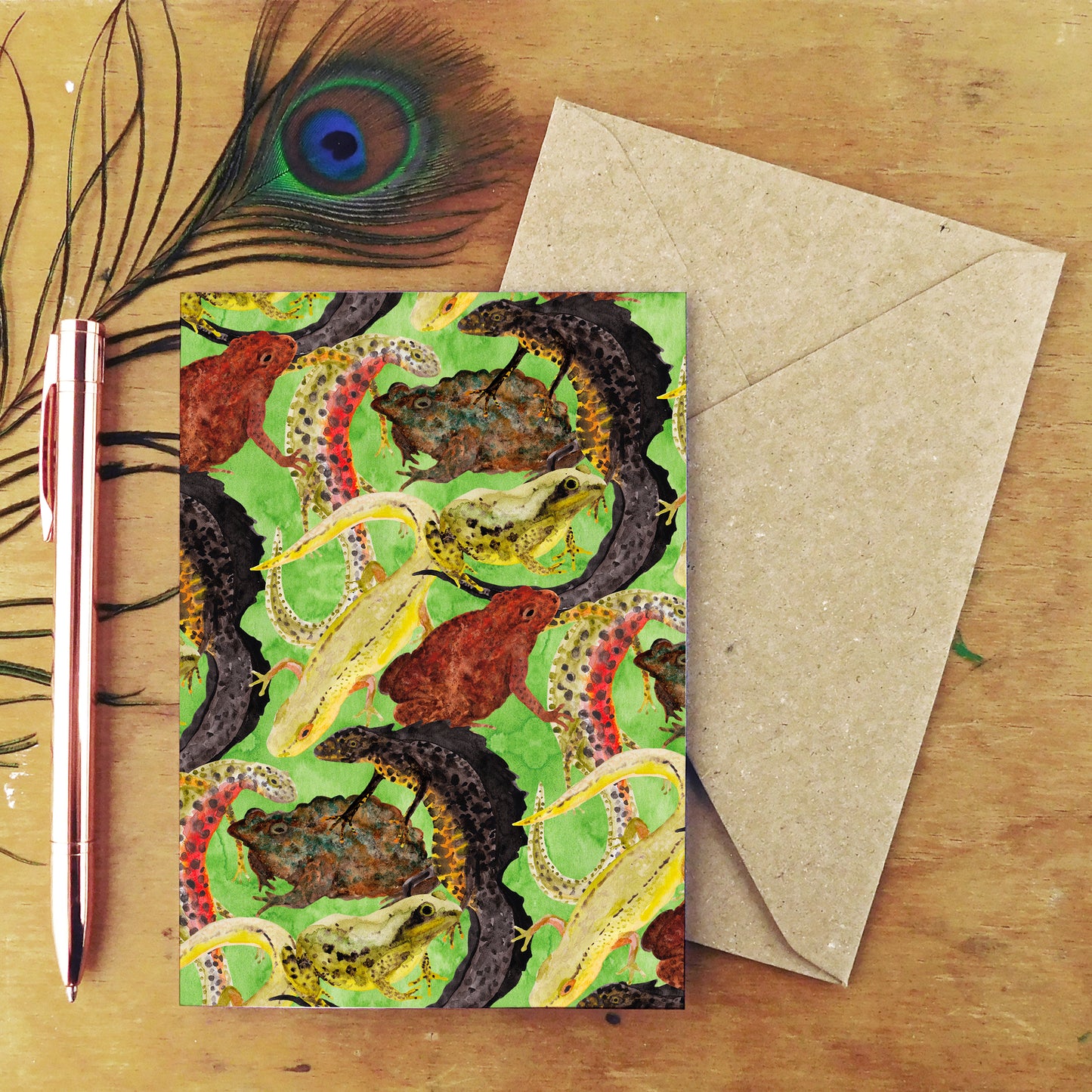 Amphibia Print Greetings Card