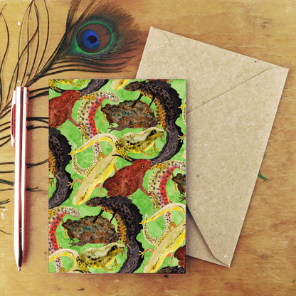 Amphibia Print Greetings Card