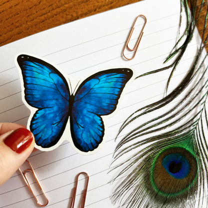 Lepidoptera Blue Morpho Butterfly Sticker