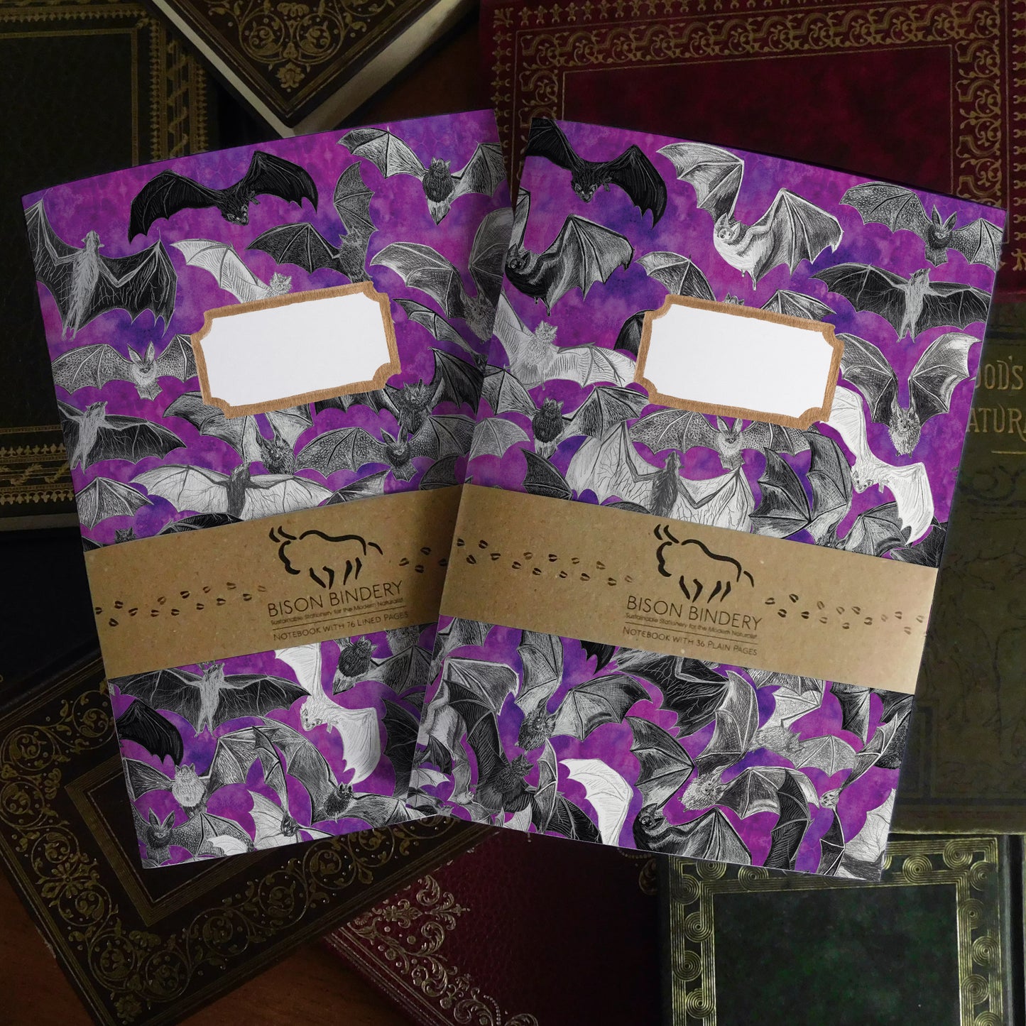 Chiroptera Bat Print Journal and Notebook Set