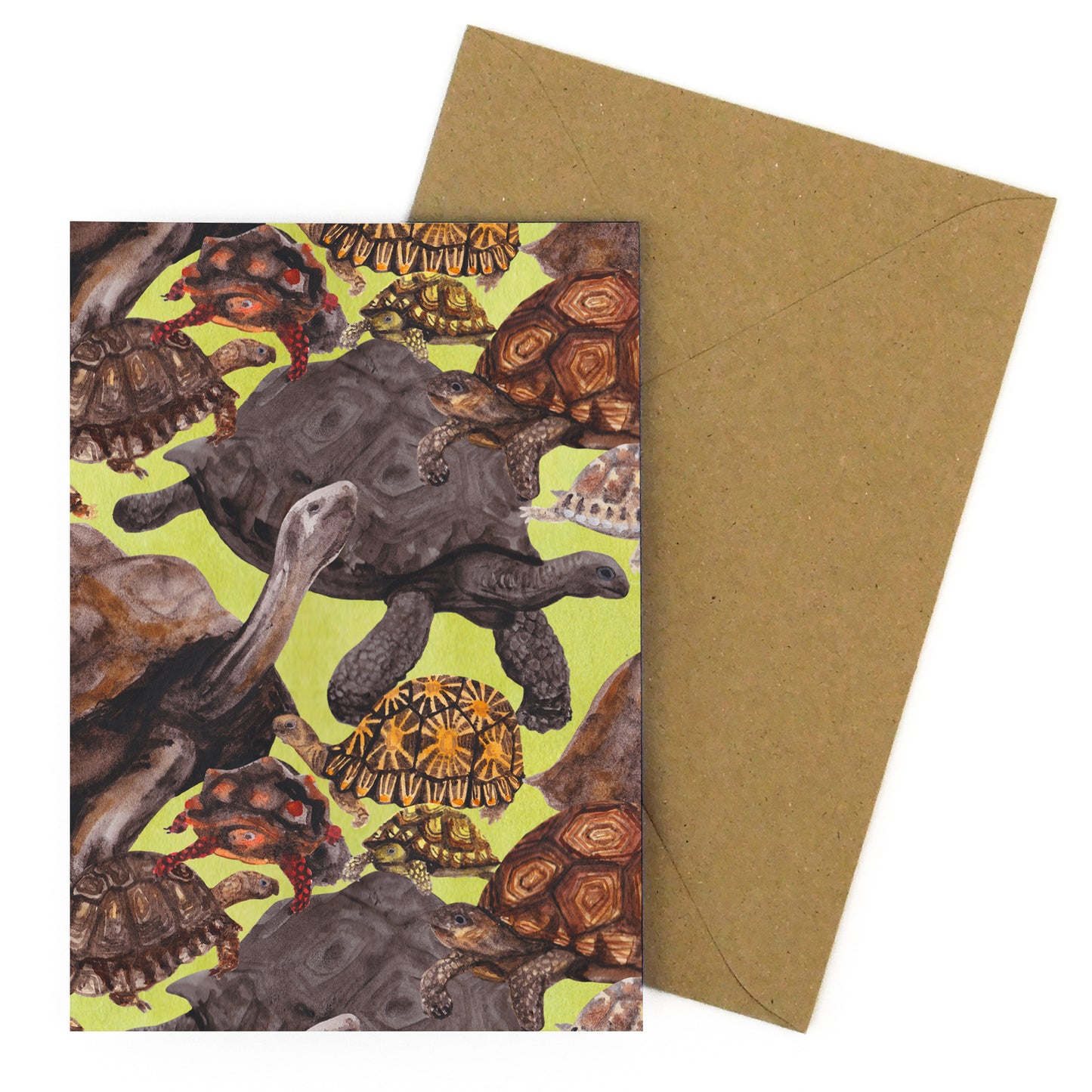 Creep of Tortoises Print Greetings Card