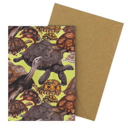 Creep of Tortoises Print Greetings Card