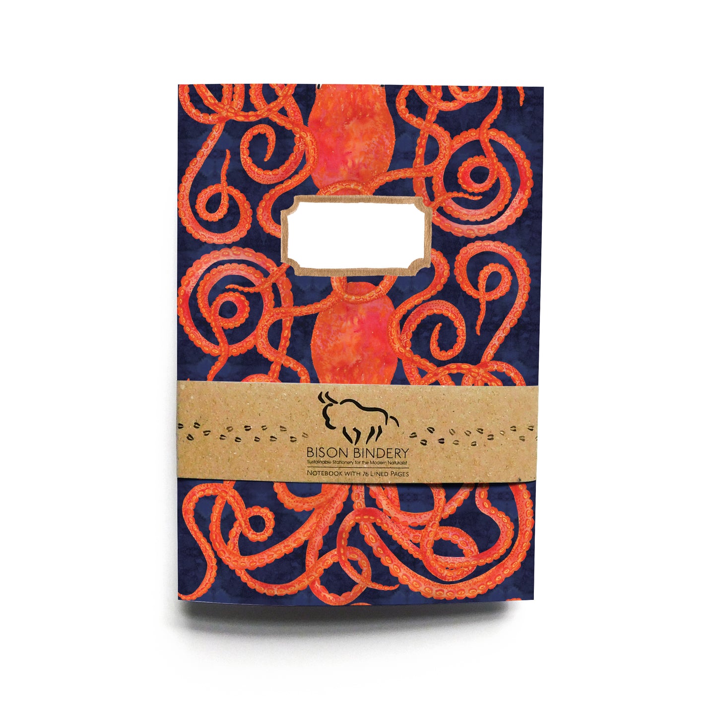Octopoda Octopus Print Lined Journal