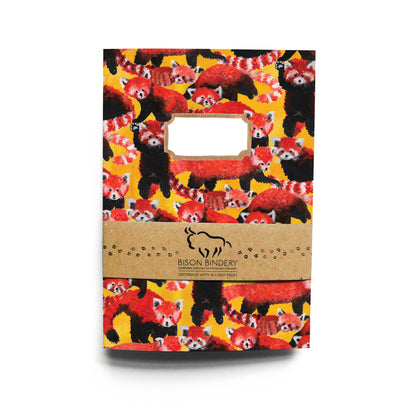 Pack of Red Pandas Print Lined Journal