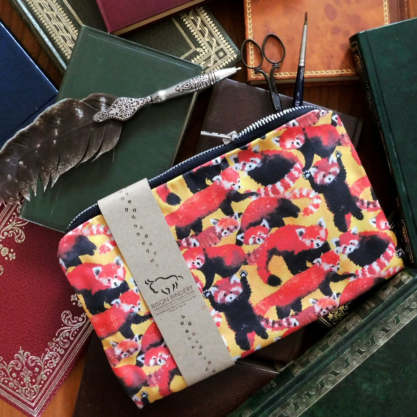 Pack of Red Pandas Print Pouch Bag