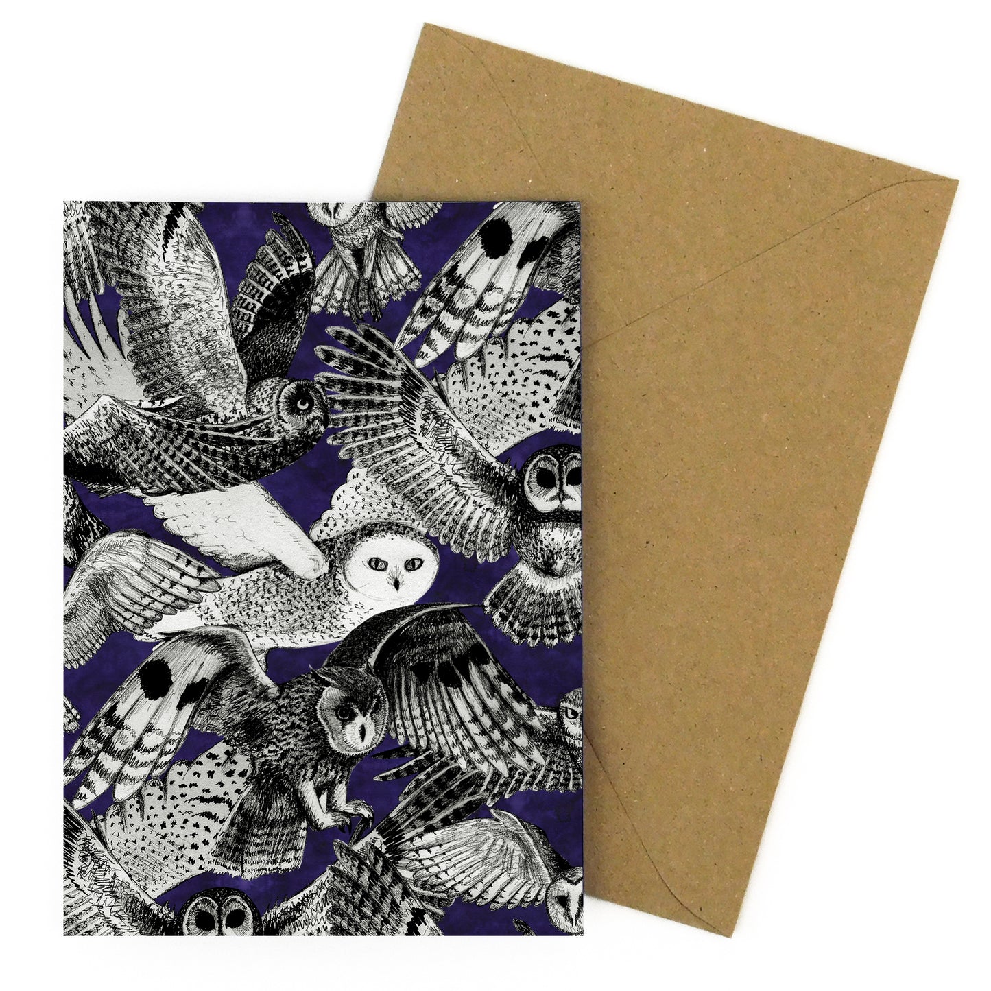 Parliament of Owls Greetings Card