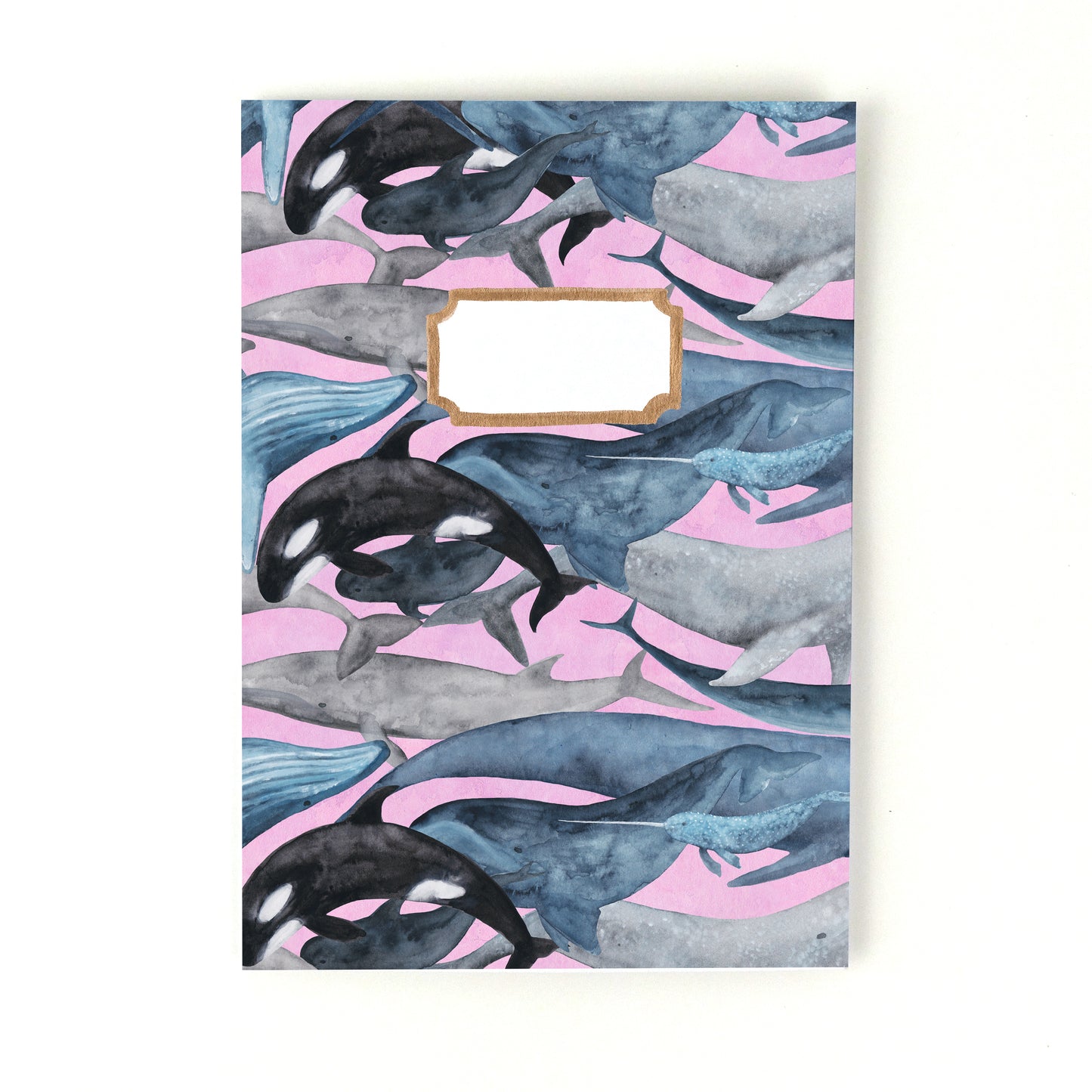 Pod of Whales Print Notebook