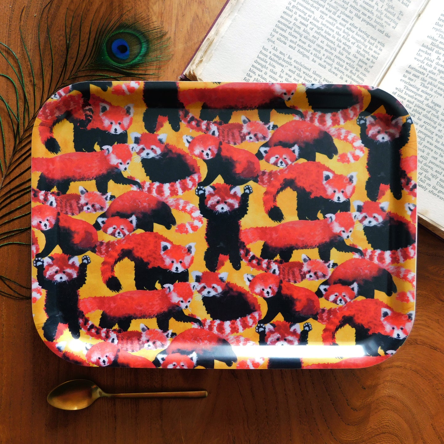 Pack of Red Pandas Print Small Tray