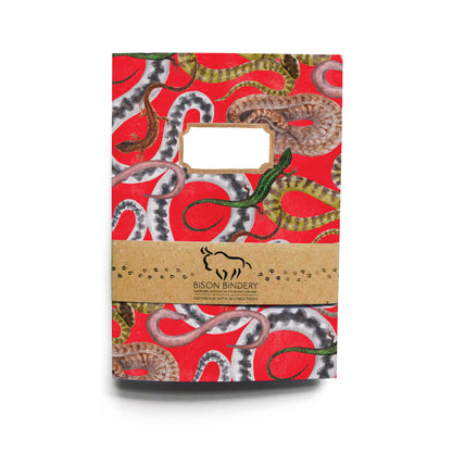 Reptilia British Reptiles Print Lined Journal