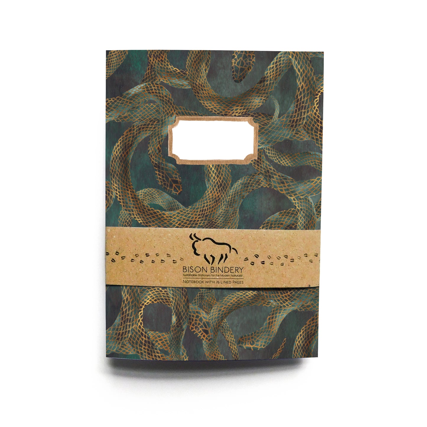 Serpens Snake Print Lined Journal