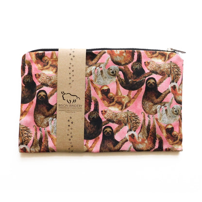Sleuth of Sloths Print Pouch Bag