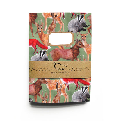 Sylvan Forest Animals Print Notebook