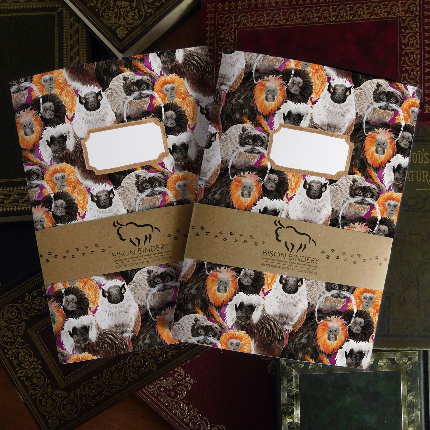 Troop of Tamarins Print Journal and Notebook Set