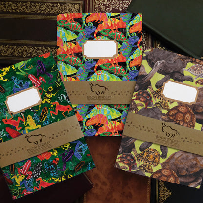 Tropical Amphibians and Reptiles Lined Journal Pack