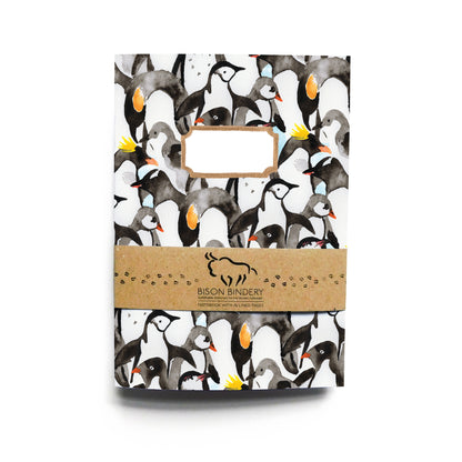 Waddle of Penguins Print Lined Journal