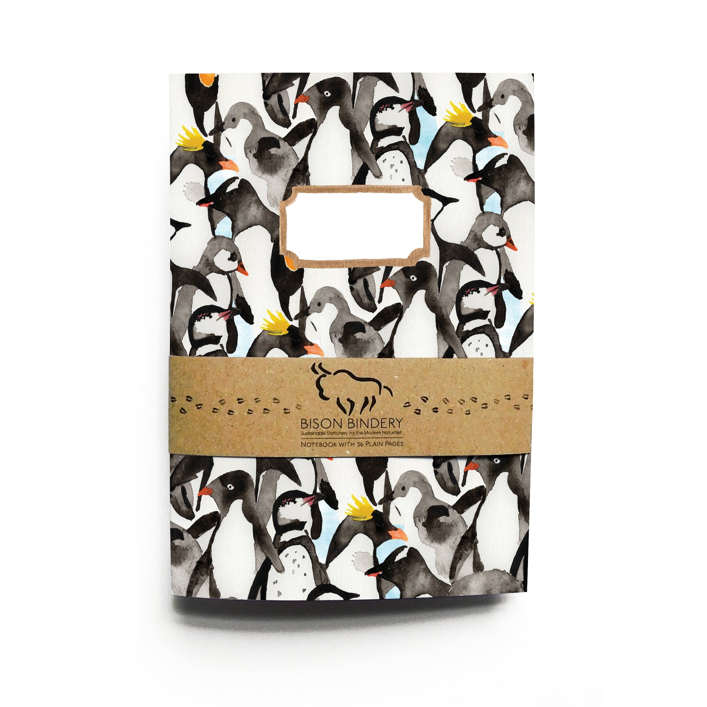 Waddle of Penguins Print Notebook
