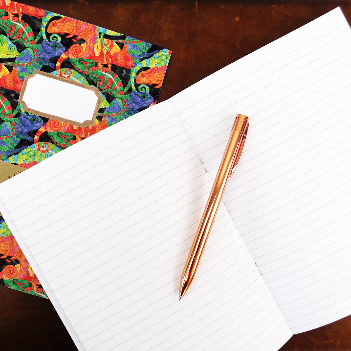 Camouflage of Chameleons Print Lined Journal