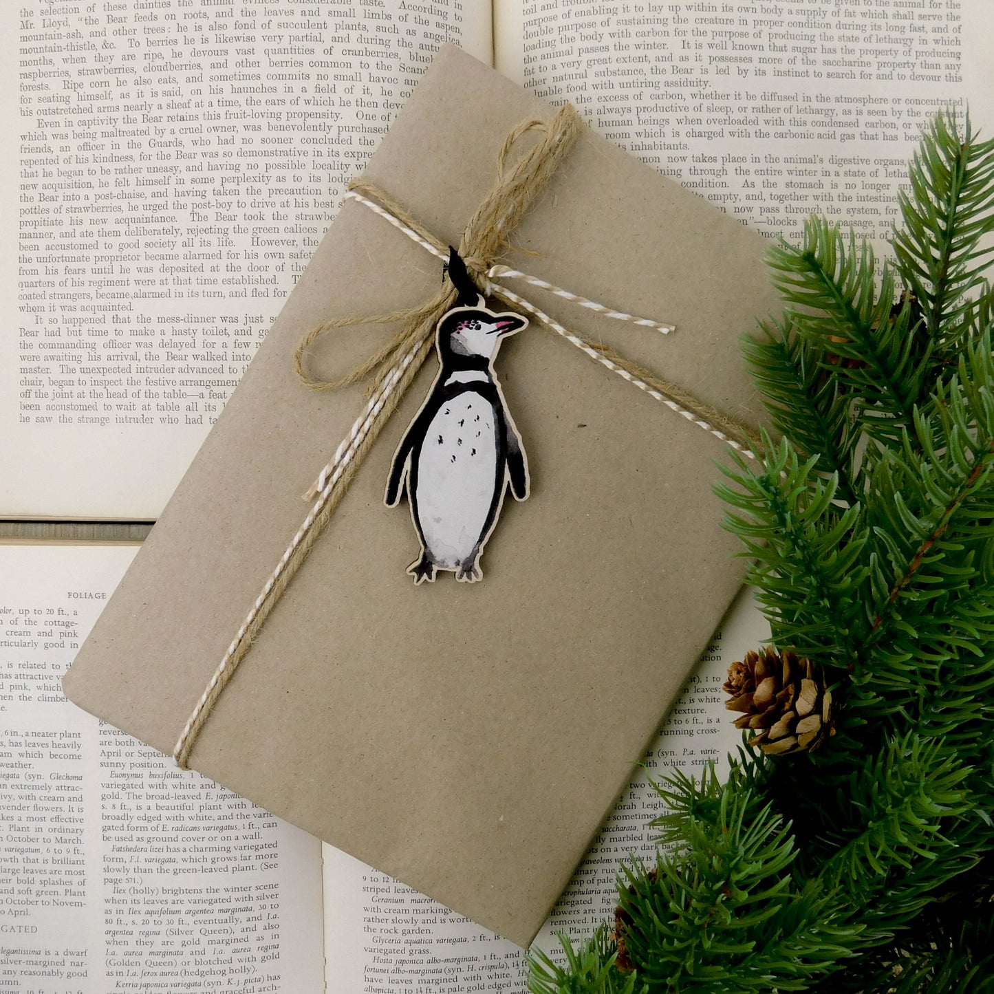 Waddle Humboldt Penguin Wooden Hanging Decoration