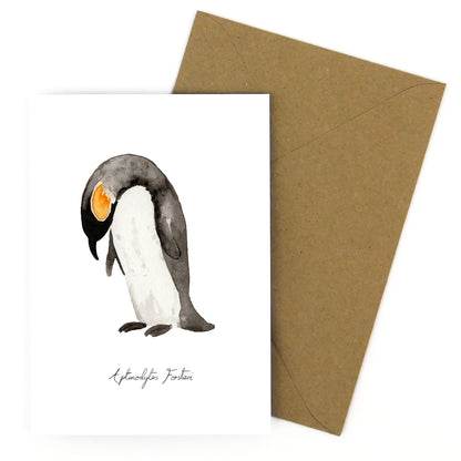 Waddle Emperor Penguin Greetings Card