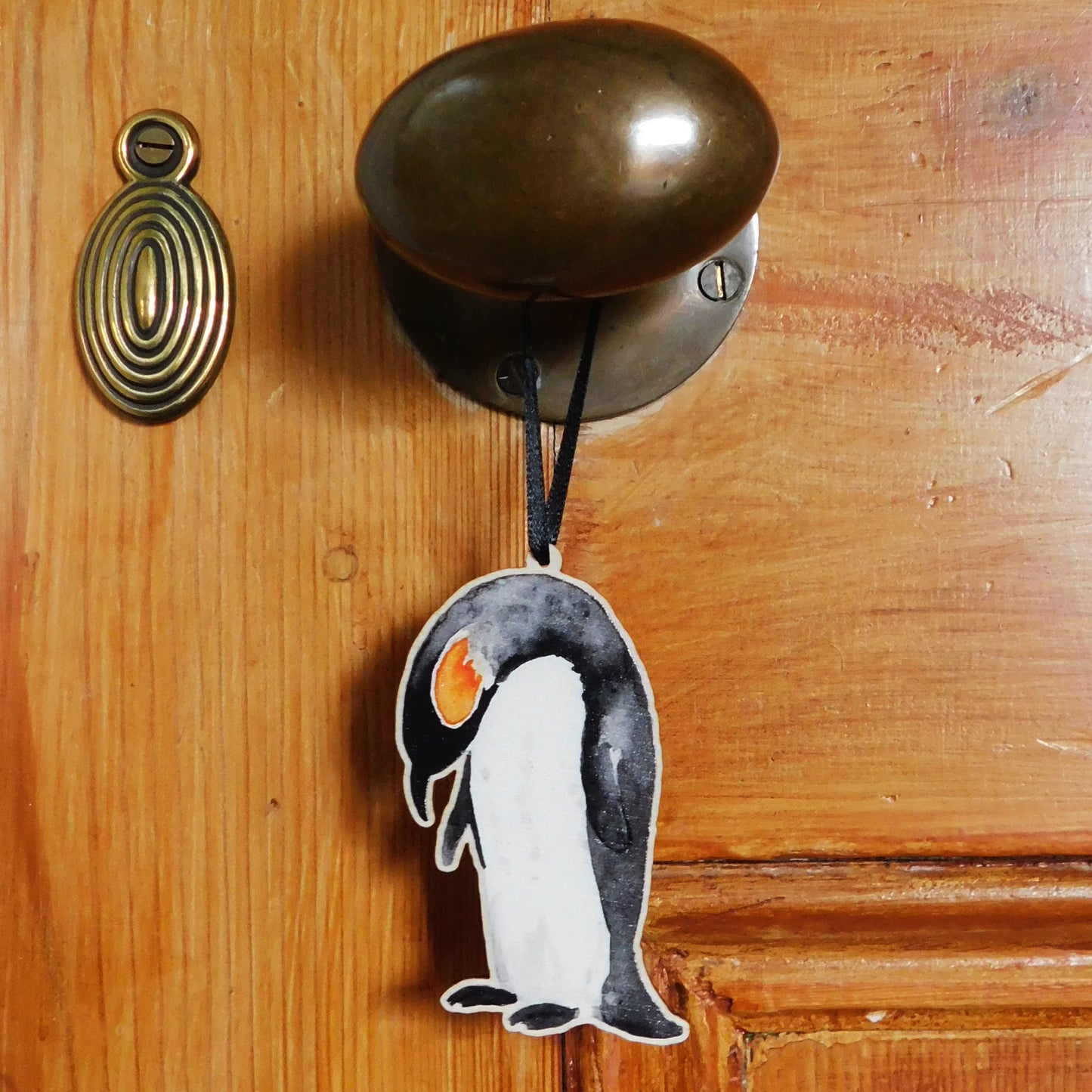 Waddle Emperor Penguin Wooden Hanging Decoration