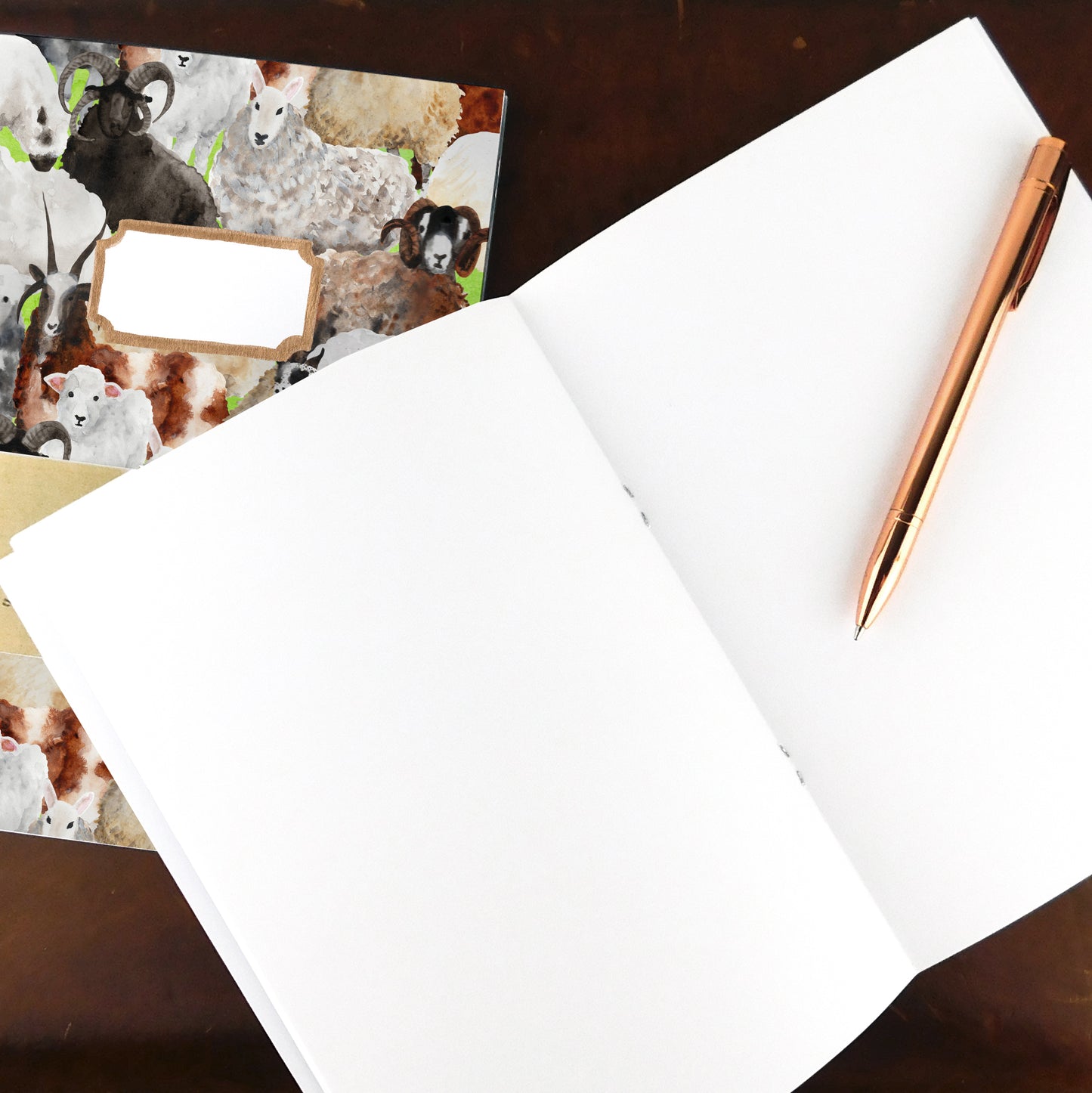 Flock of Sheep Print Notebook