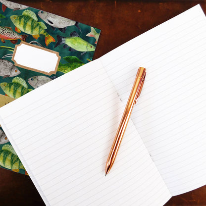 Flumens Freshwater Fish Print Lined Journal