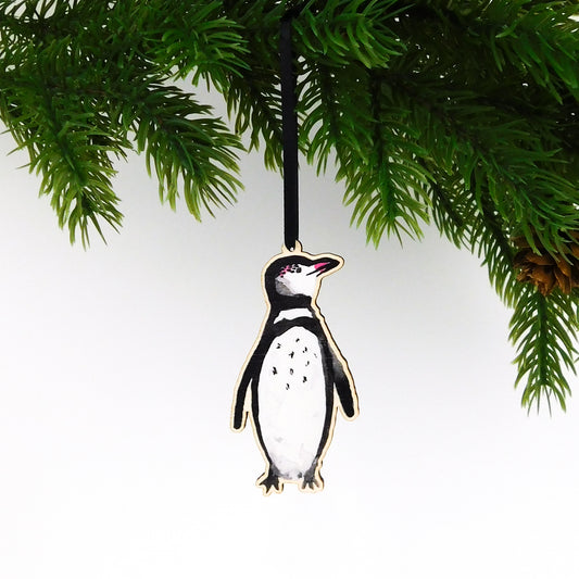 Waddle Humboldt Penguin Wooden Hanging Decoration