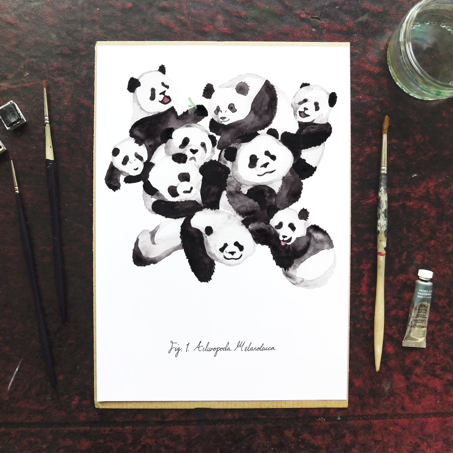 Embarrassment of Pandas Art Print