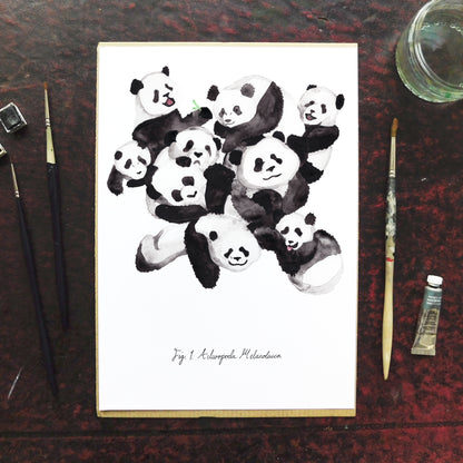 Embarrassment of Pandas Art Print