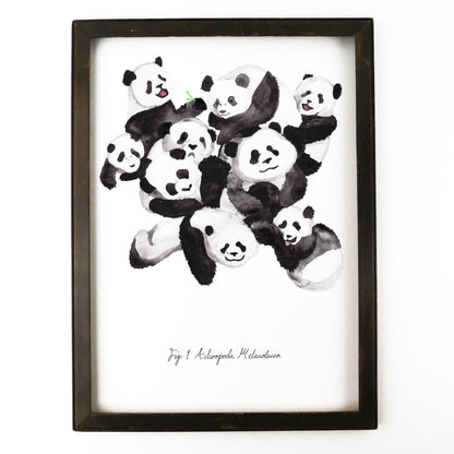 Embarrassment of Pandas Art Print
