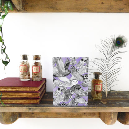 Parliament of Owls Greetings Card