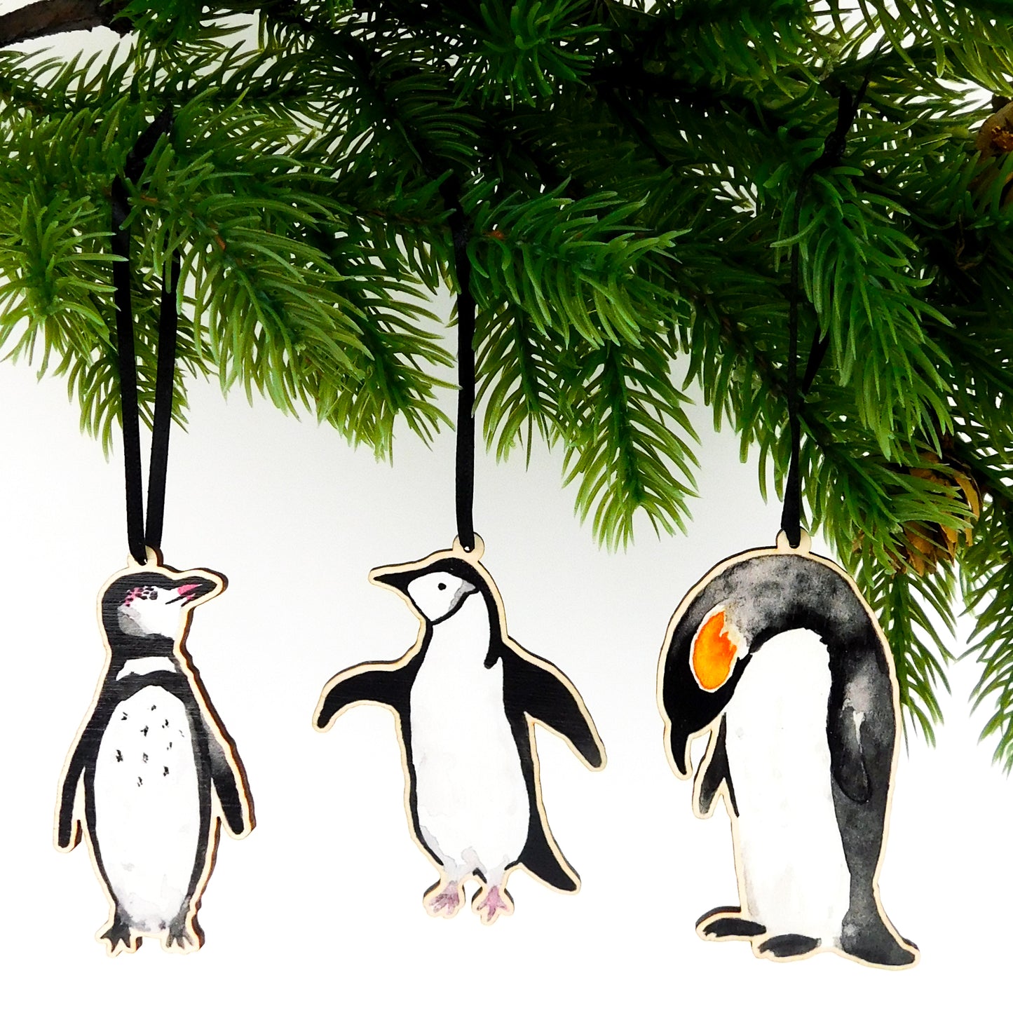 Waddle Emperor Penguin Wooden Hanging Decoration