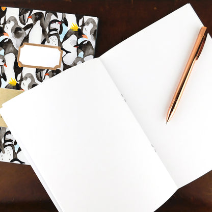 Waddle of Penguins Print Notebook