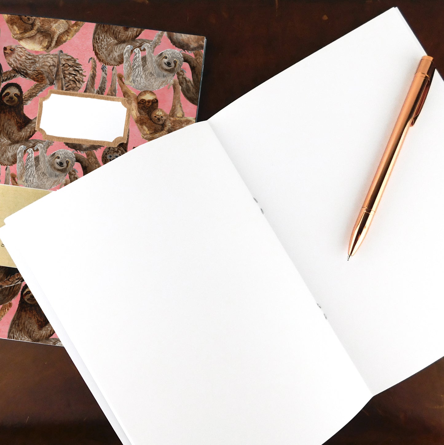 Sleuth of Sloths Print Notebook