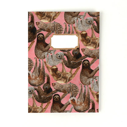 Sleuth of Sloths Print Notebook