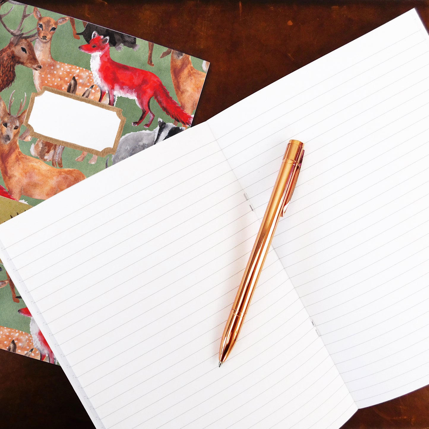 Sylvan Forest Print Journal and Notebook Set