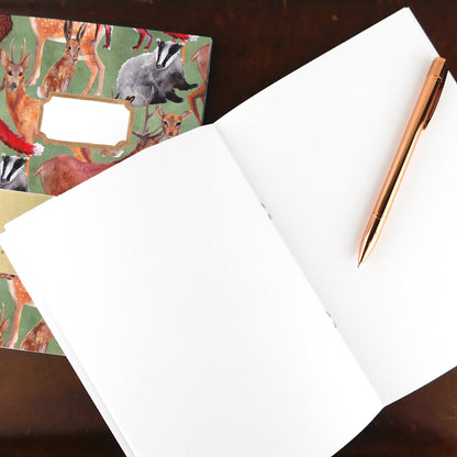 Sylvan Forest Animals Print Notebook
