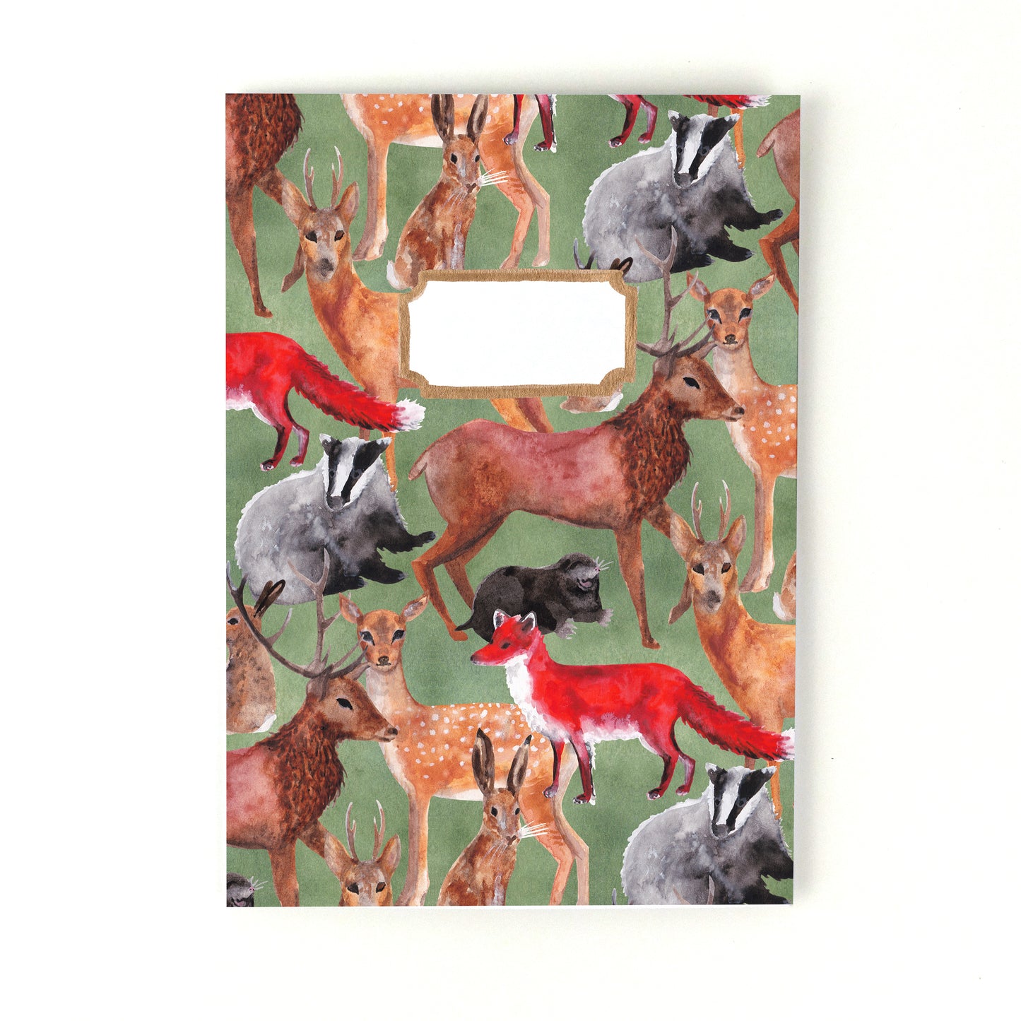 Sylvan Forest Animals Print Notebook
