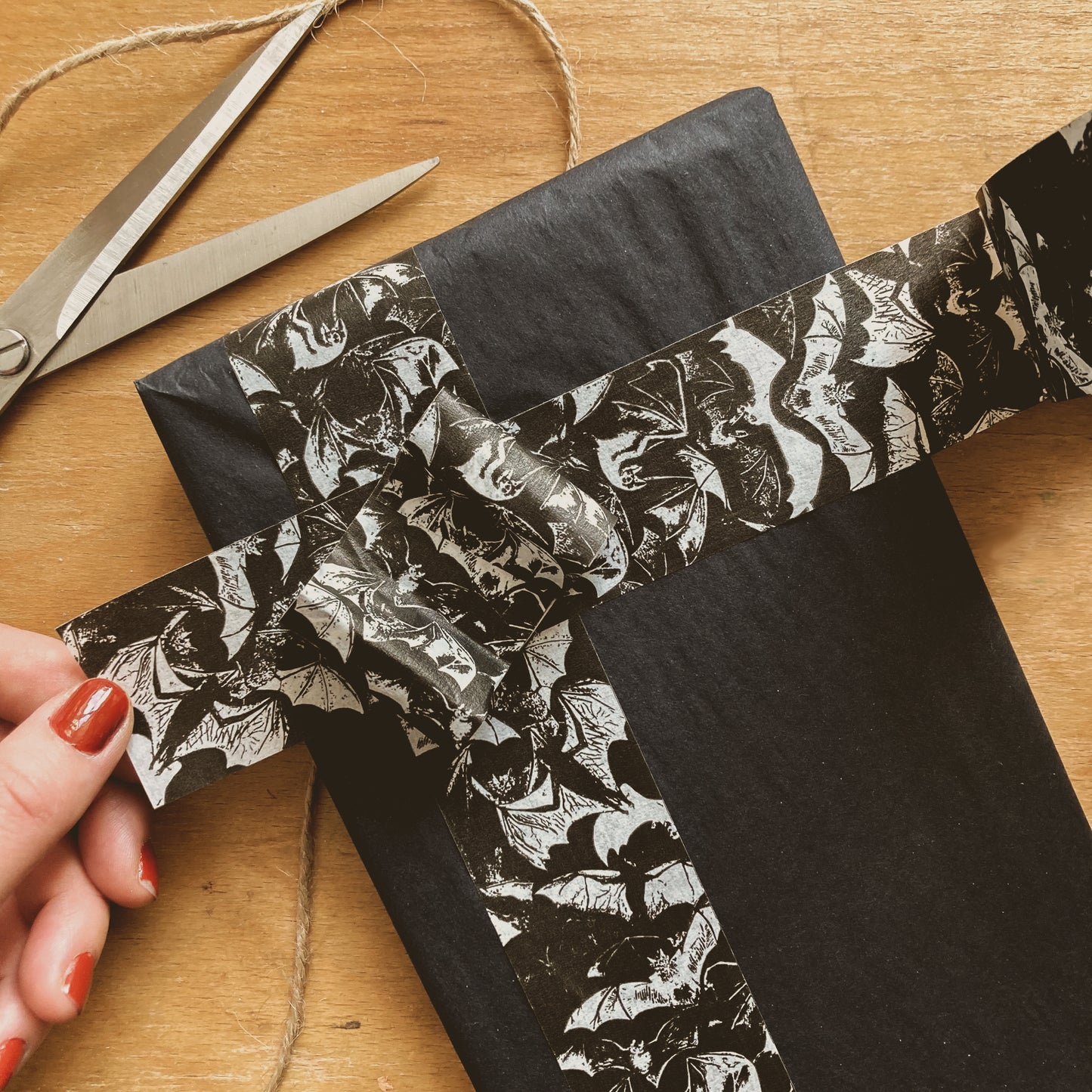 Chiroptera Bat Print Recyclable Eco Paper Sticky Tape