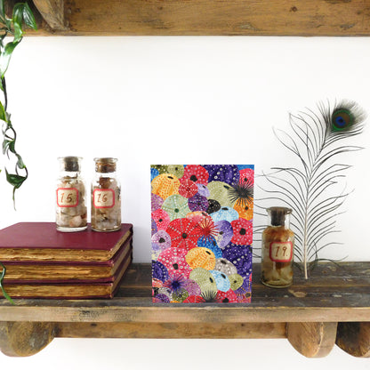 Echinozoa Urchin Greetings Card