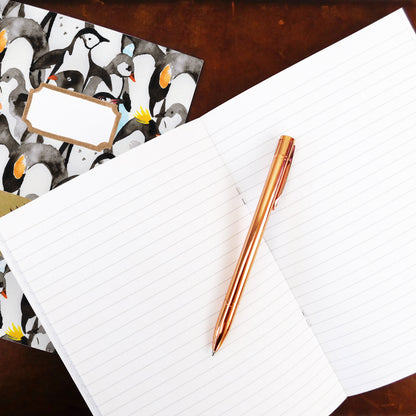 Waddle of Penguins Print Lined Journal