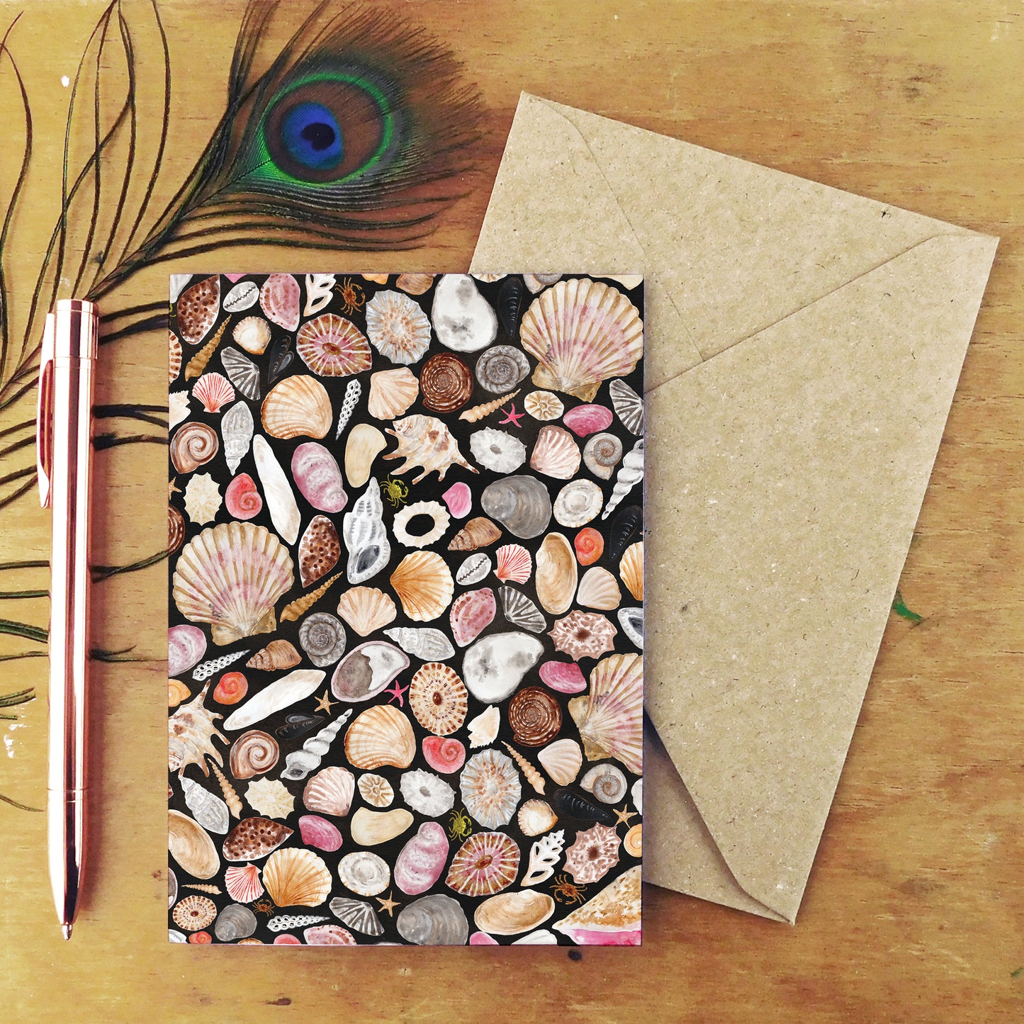 Mollusca Sea Shell Greetings Card