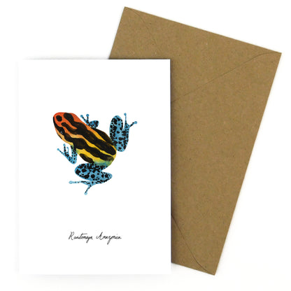 Dendrobatidae Poison Dart Frog Greetings Card