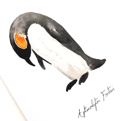Waddle Emperor Penguin Greetings Card