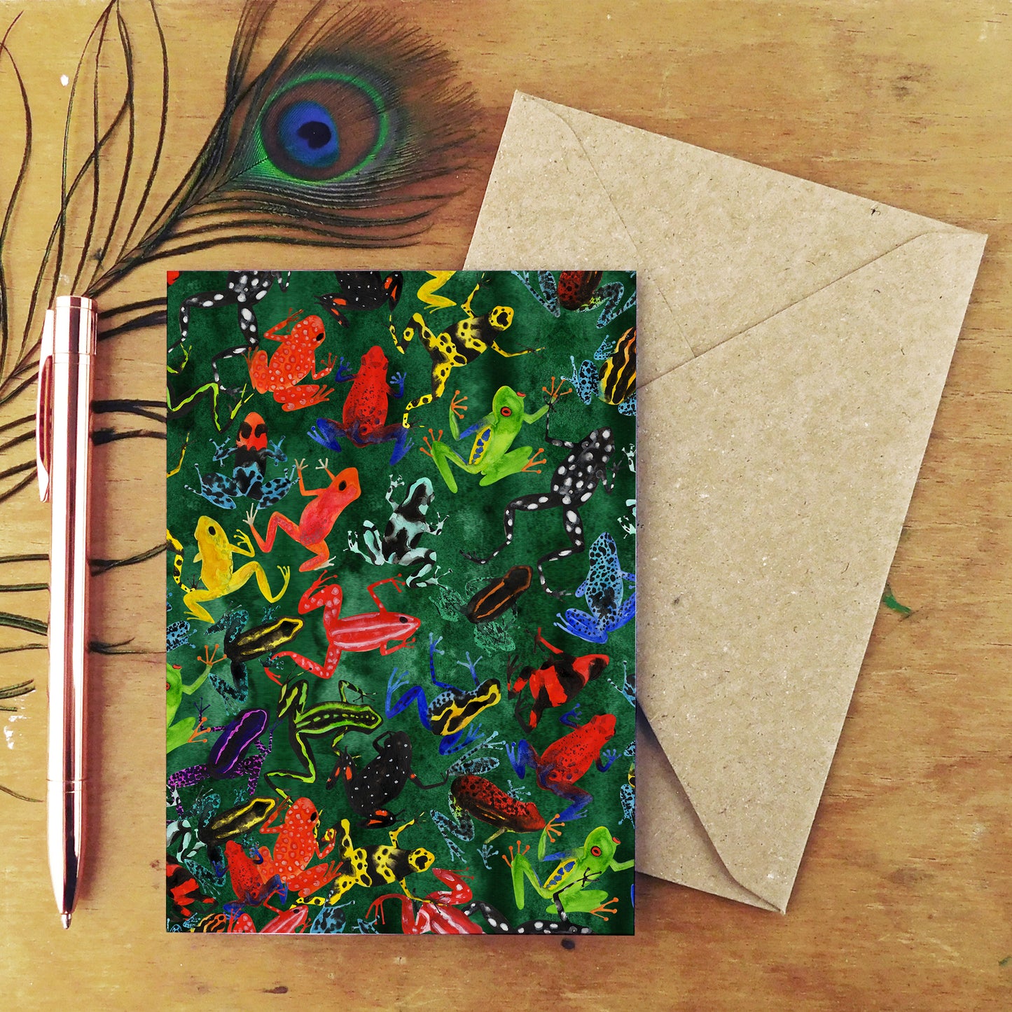 Dendrobatidae Dart Frog Greetings Card