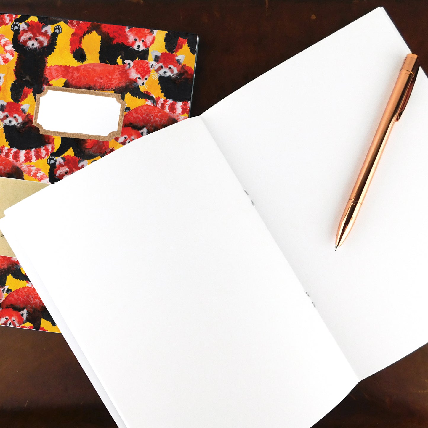 Pack of Red Pandas Print Notebook