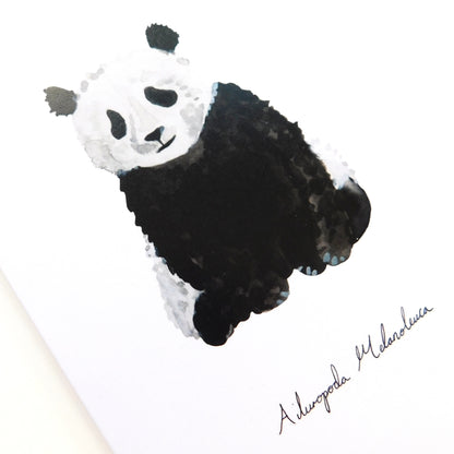 Embarrassment Giant Panda Greetings Card