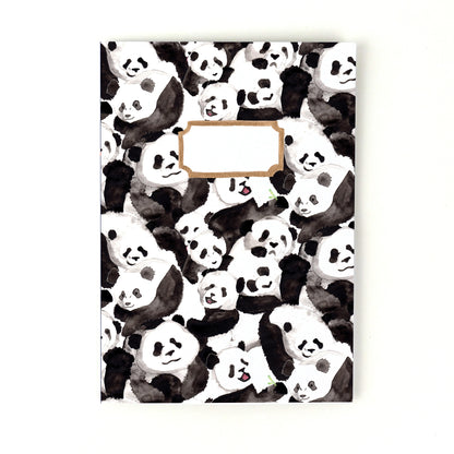 Embarrassment of Pandas Print Notebook